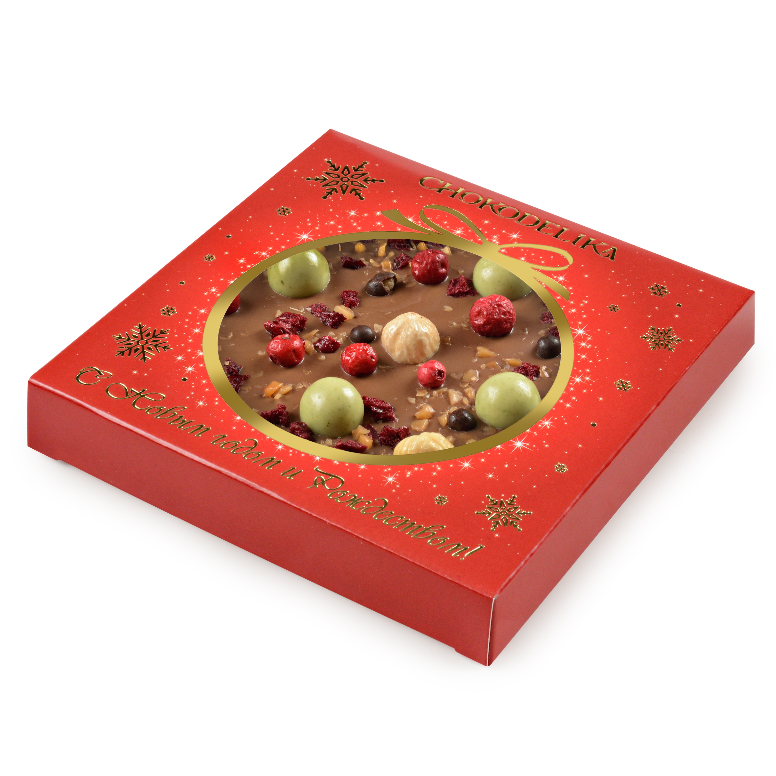 Шоколад молочный Вишня, фундук, карамель 75 гр. НГ