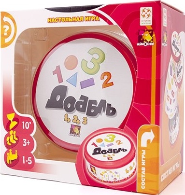 Настольная игра Доббль 1,2,3