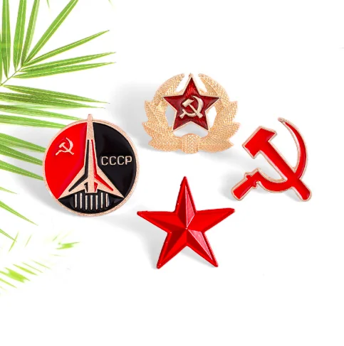 Пин металлический Pinchi Серп и молот