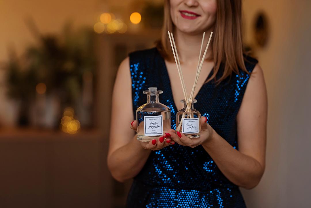 Аромадиффузор Прозрачное стекло Кашемир 80мл