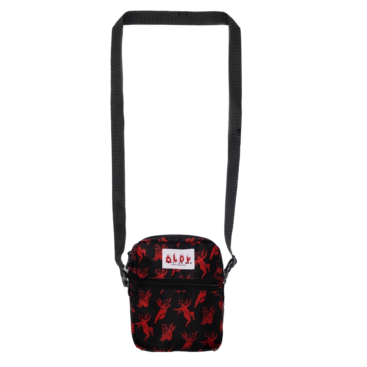 Сумка-мессенджер Oldy (черный, ангелы)