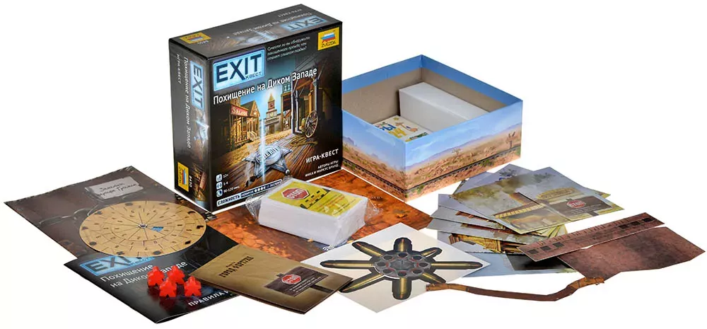 Настольная игра Exit-Квест. Похищение на Диком Западе