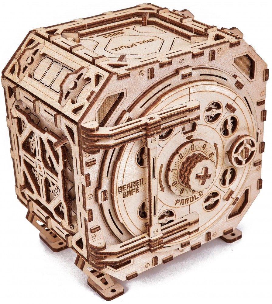 Механическая сборная модель Wood Trick Механический Сейф