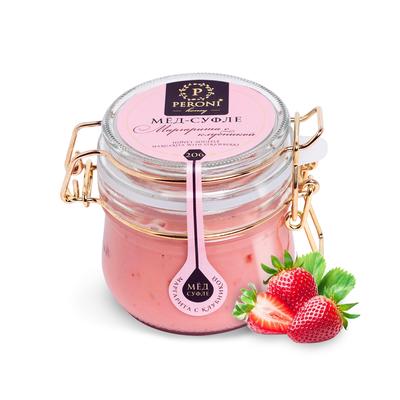 Мед-суфле Маргарита с клубникой, 250 гр.