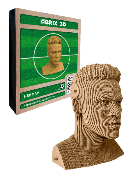 Картонный 3D конструктор Qbrix - Неймар