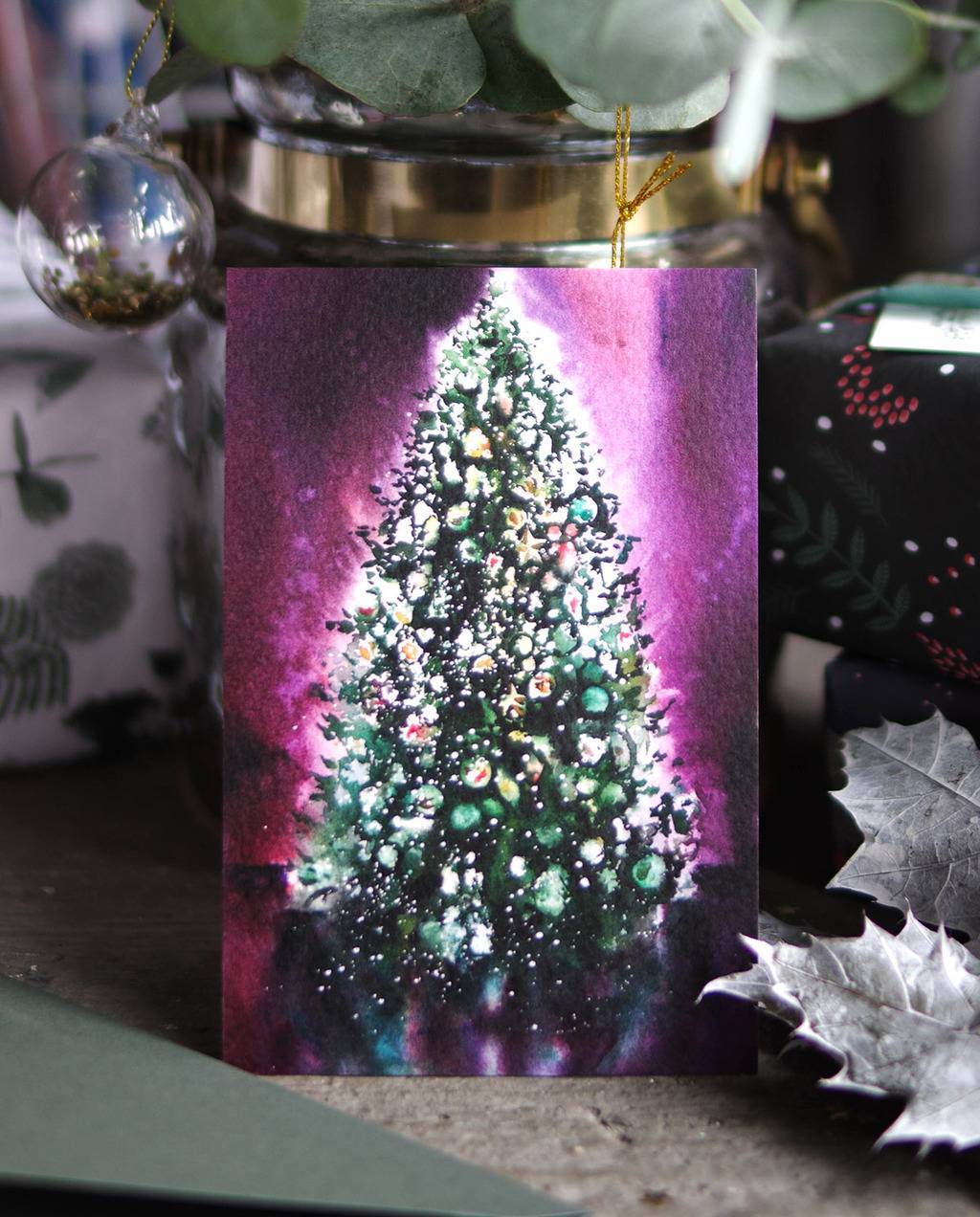 Открытка Елка