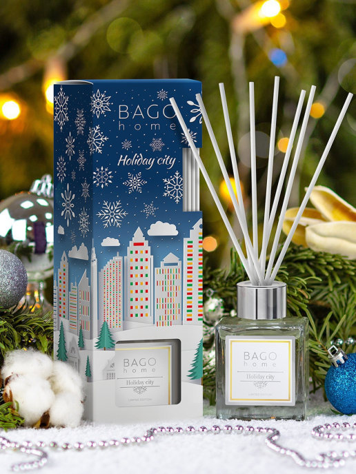 Ароматический диффузор Праздничный город 90 мл.
