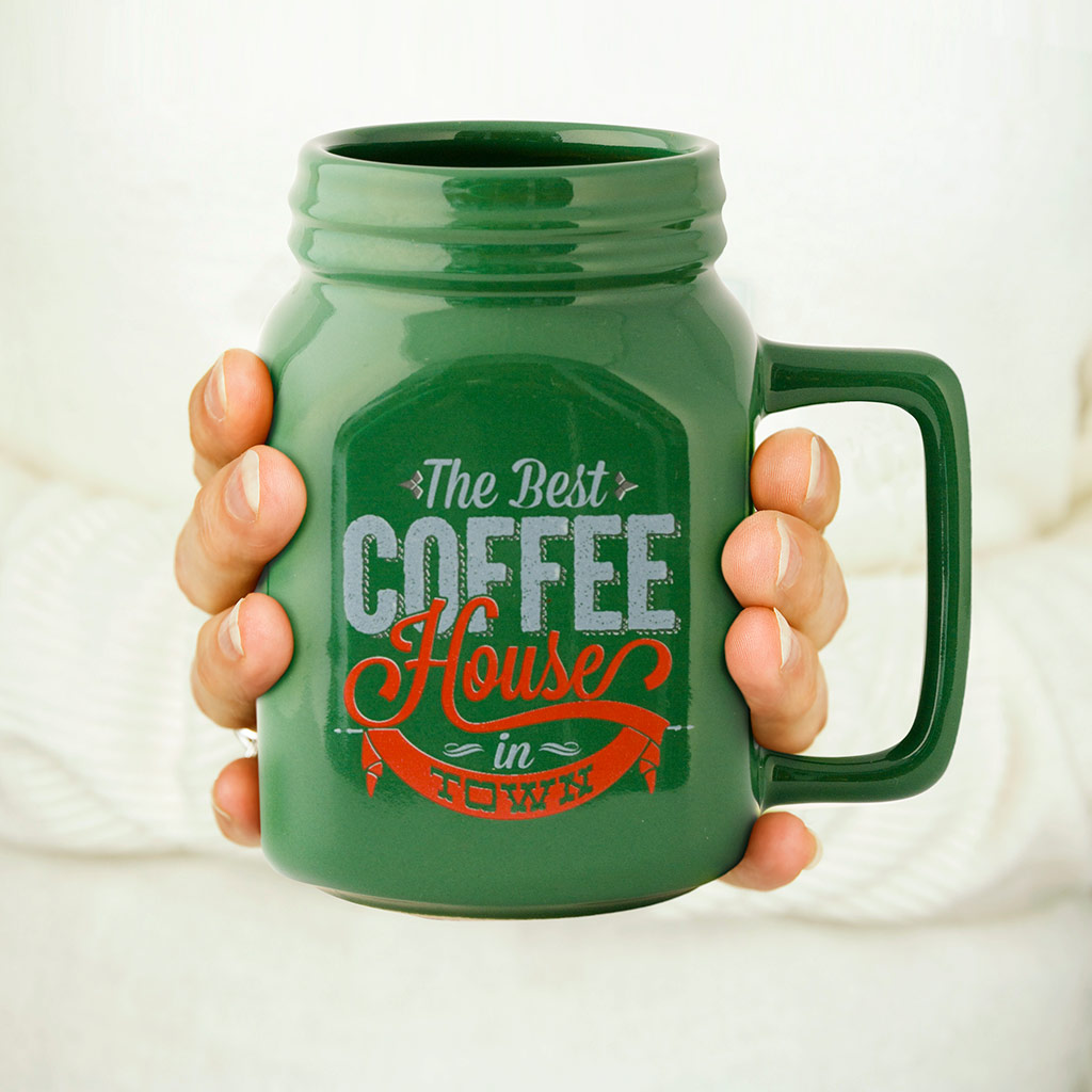 Кружка Mason 400 мл зеленая