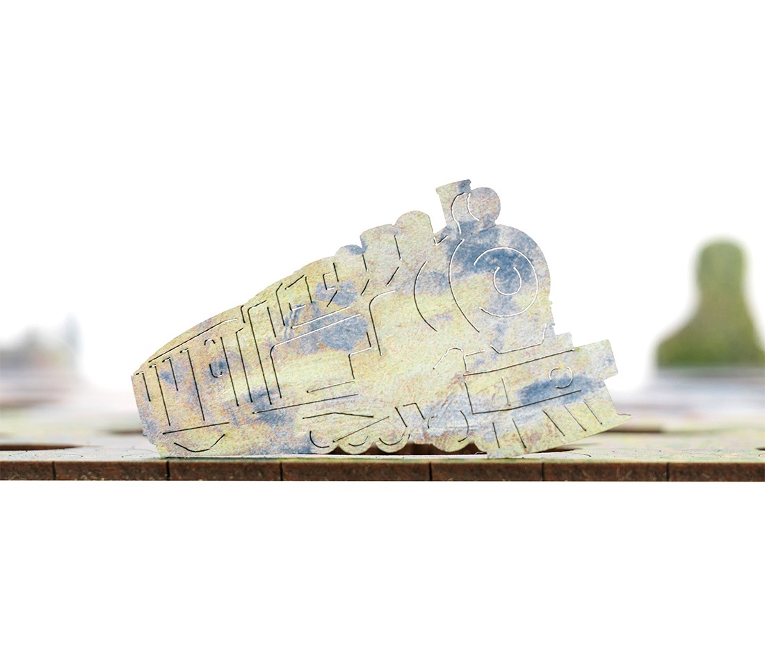 Деревянный пазл Клод Моне. Дама с зонтиком