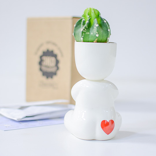 Экочеловек Йог с сердечком