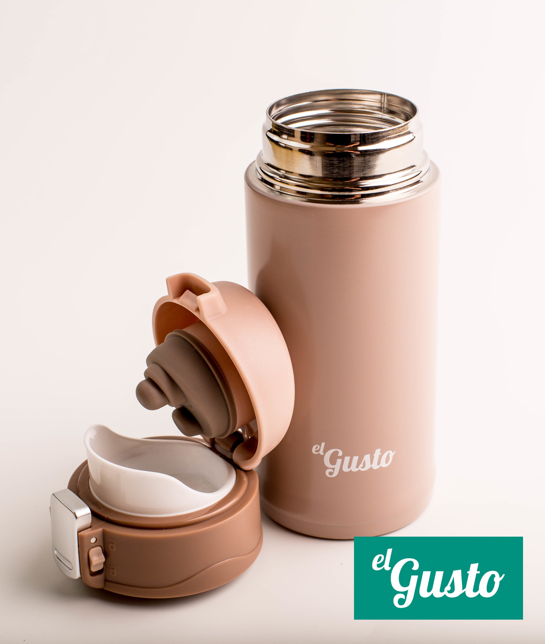 Термокружка Terra кофейная