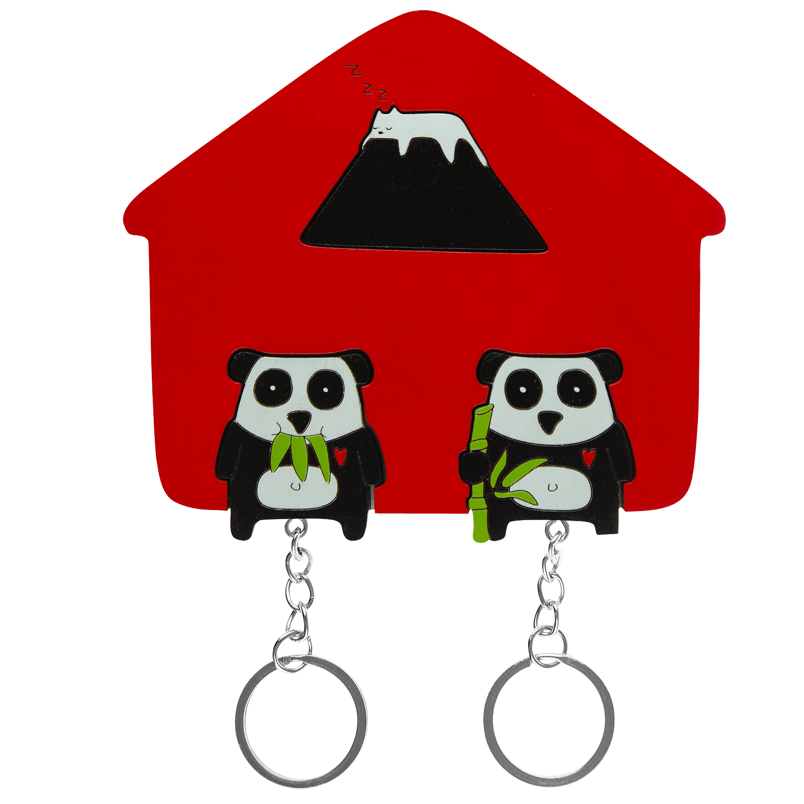 Ключница двойная Панда Фудзияма