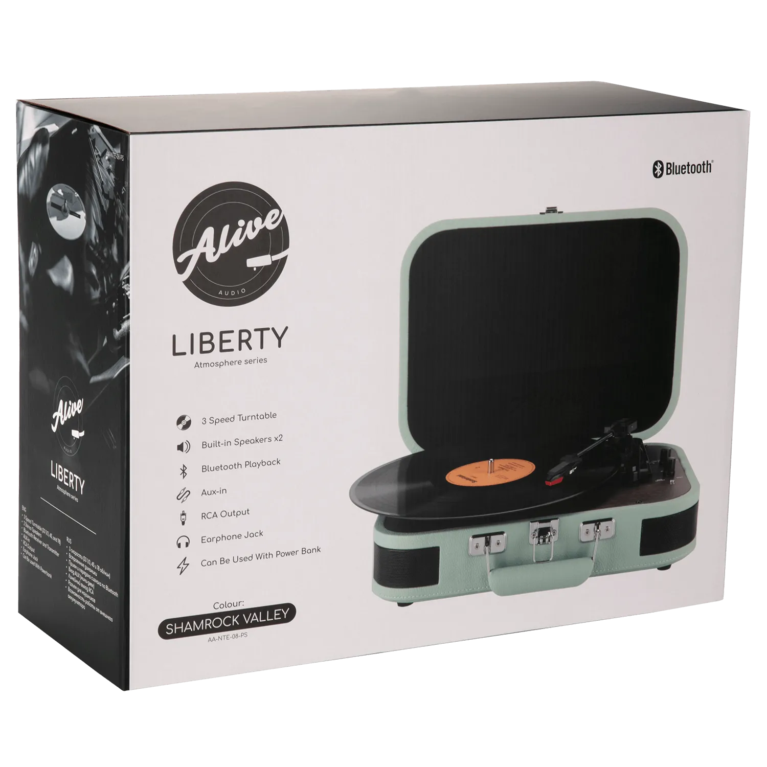 Виниловый проигрыватель Alive Audio LIBERTY Shamrock Valley c Bluetooth
