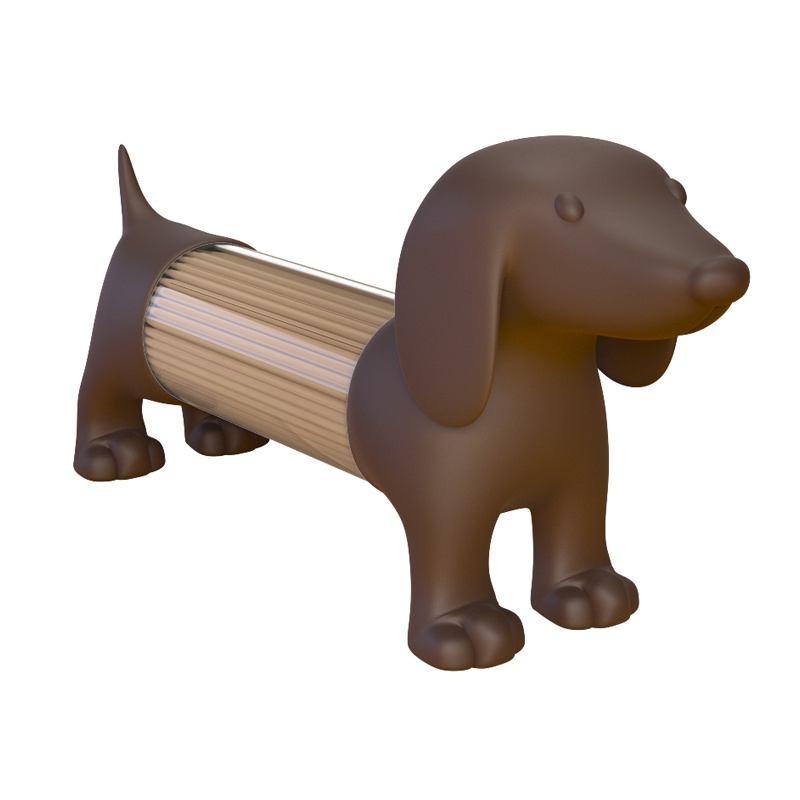 Емкость для соли, перца или зубочисток Teckel коричневый