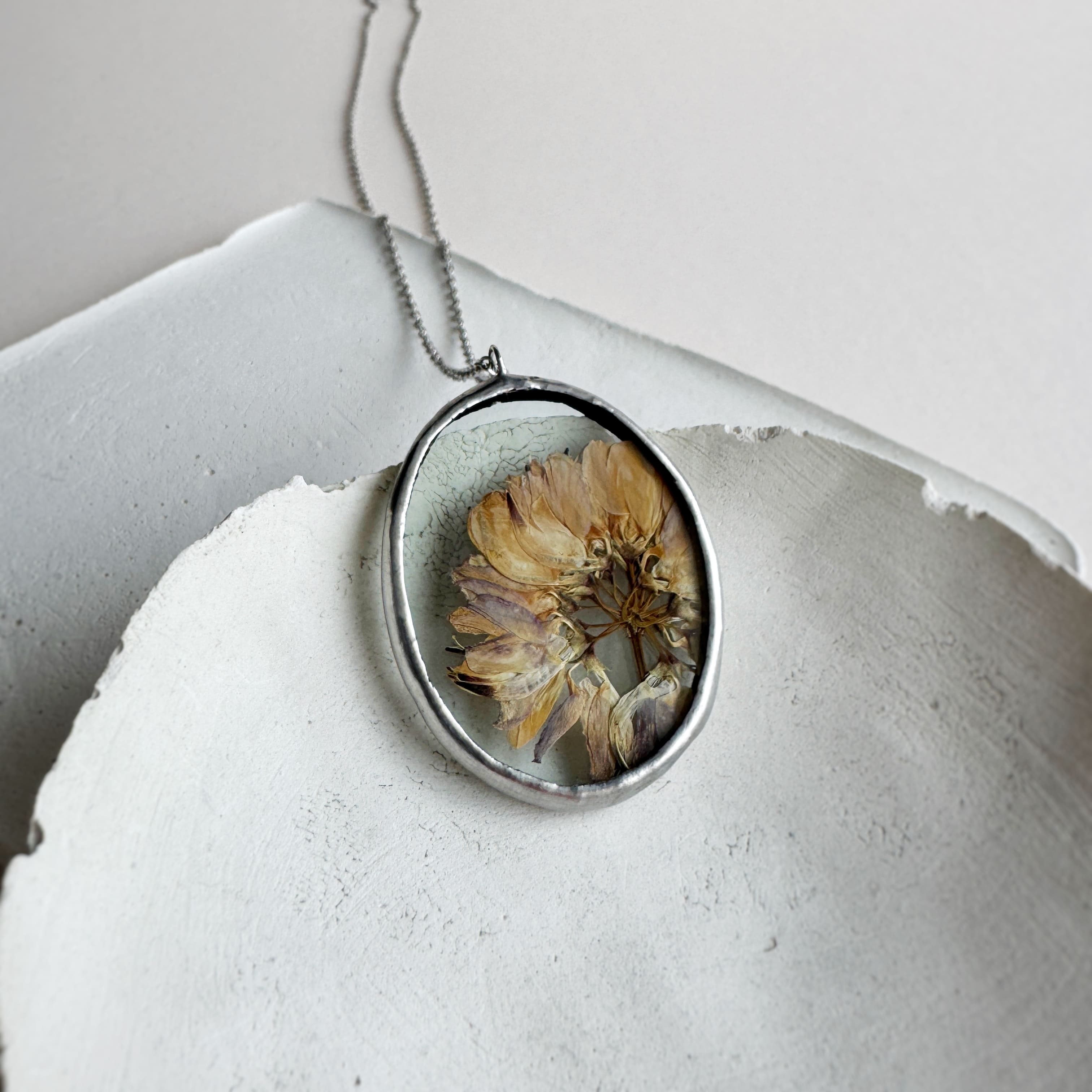 Кулон Memory mini Скабиоза