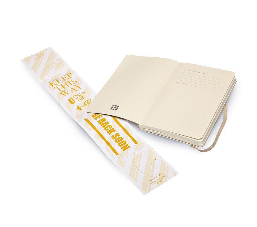 Записная книжка Classic Soft (нелинованная) Large бежевый 