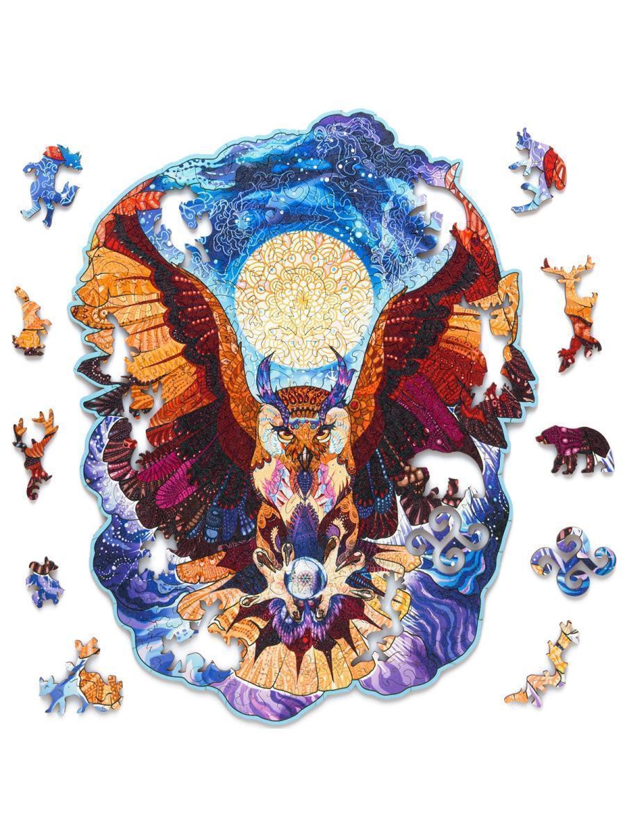 Деревянный пазл Мудрая Сова L