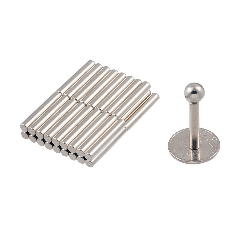 Магнитный конструктор мини Шарики и Цилиндры, сталь