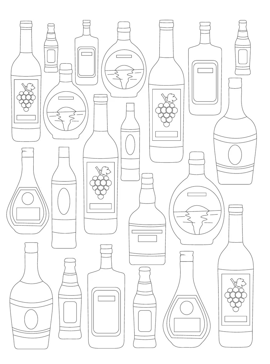Беру все вино на себя. Раскраска-антистресс для творчества и вдохновения