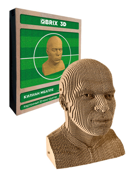 Картонный 3D конструктор Qbrix - Килиан Мбаппе