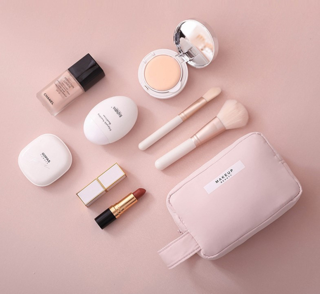Косметичка дорожная Makeup серая