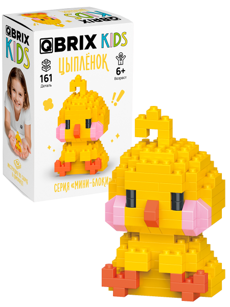 Конструктор Qbrix Kids Цыплёнок (мини)