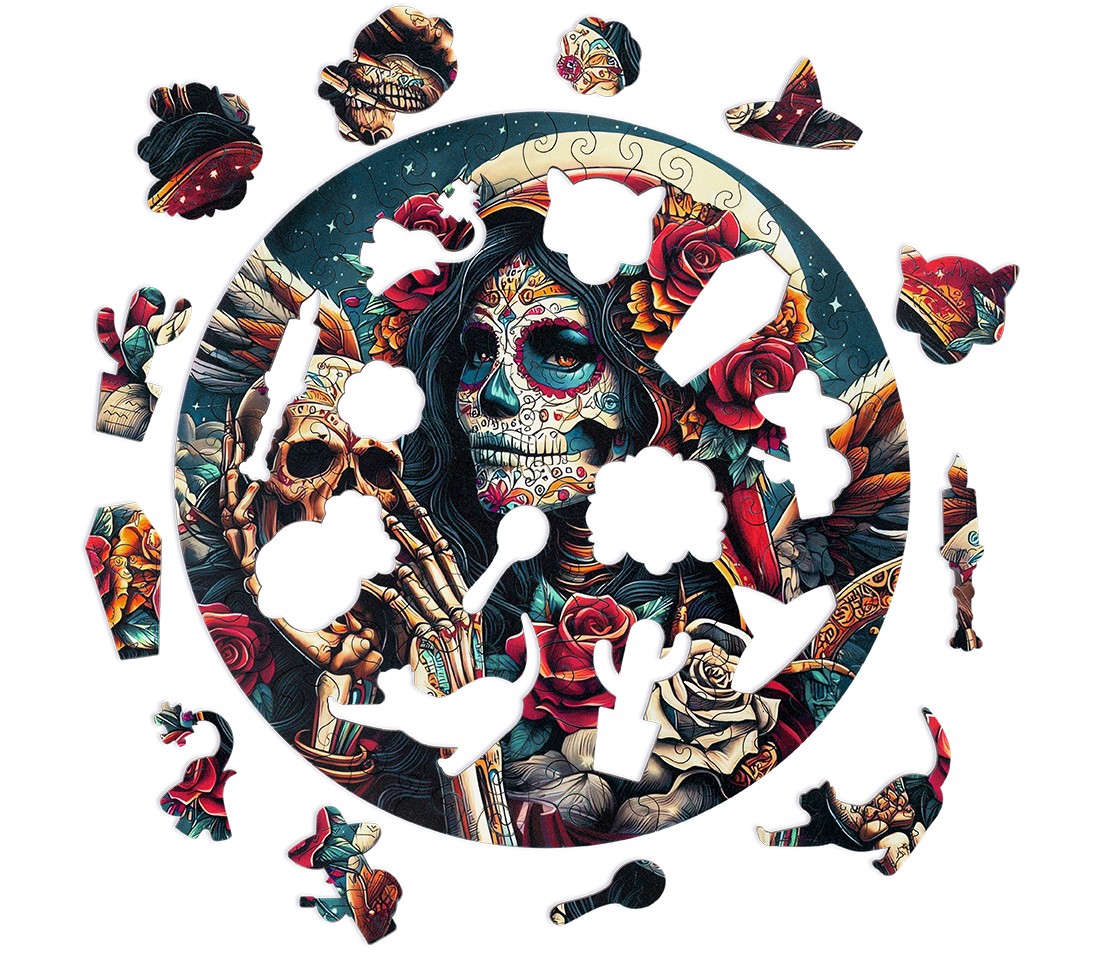 Деревянный пазл Поцелуй тьмы