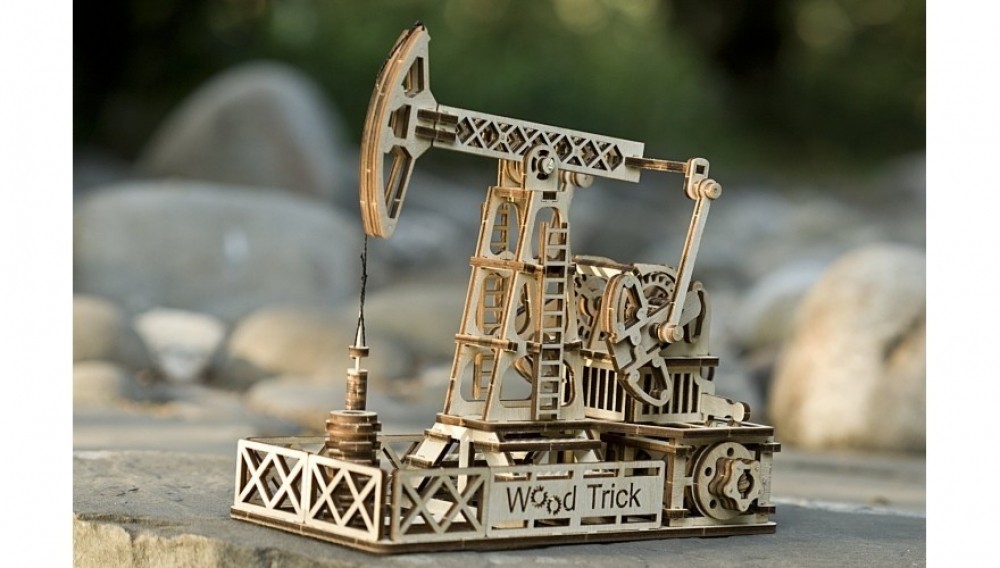 Механический 3D-пазл из дерева Wood Trick Нефтяная Вышка