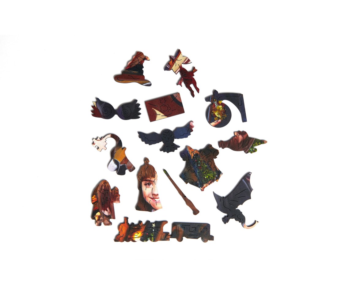 Деревянный пазл Гарри Поттер. Рождество в Хогвартсе