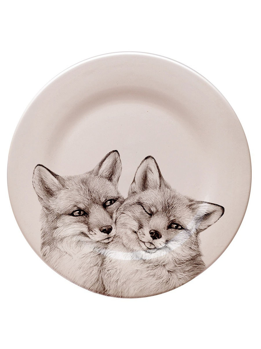 Тарелка Лисы. Объятия, 24 см.