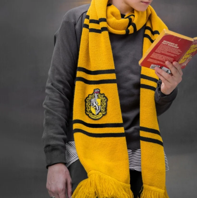 Шарф студента факультета Пуффендуй, желтый (23х184см) 60685