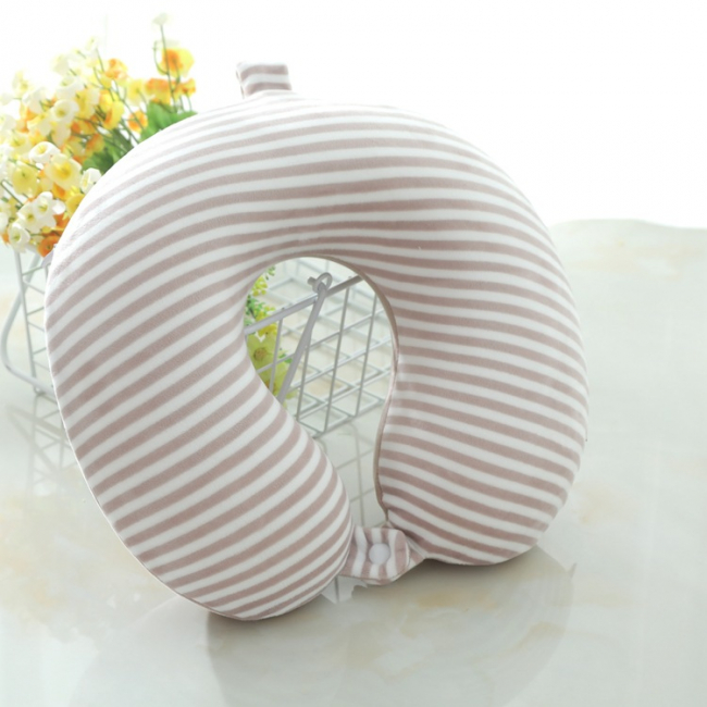 Подушка для путешествий Полосочки (бежевая)