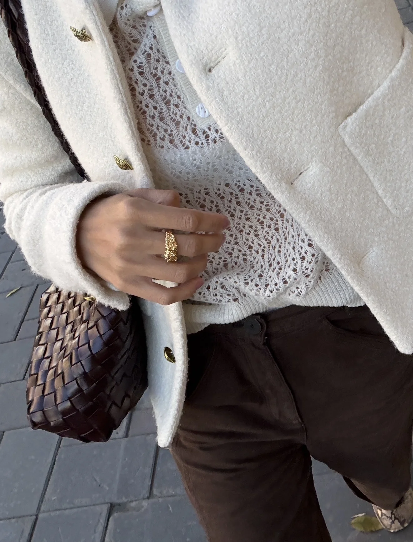 Кольцо Minimal Texture (широкое)