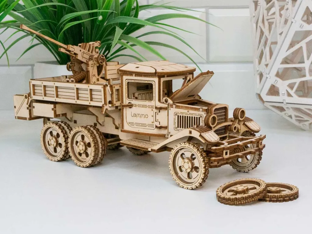 Сборная модель из дерева Lemmo Грузовик ЗПК-1