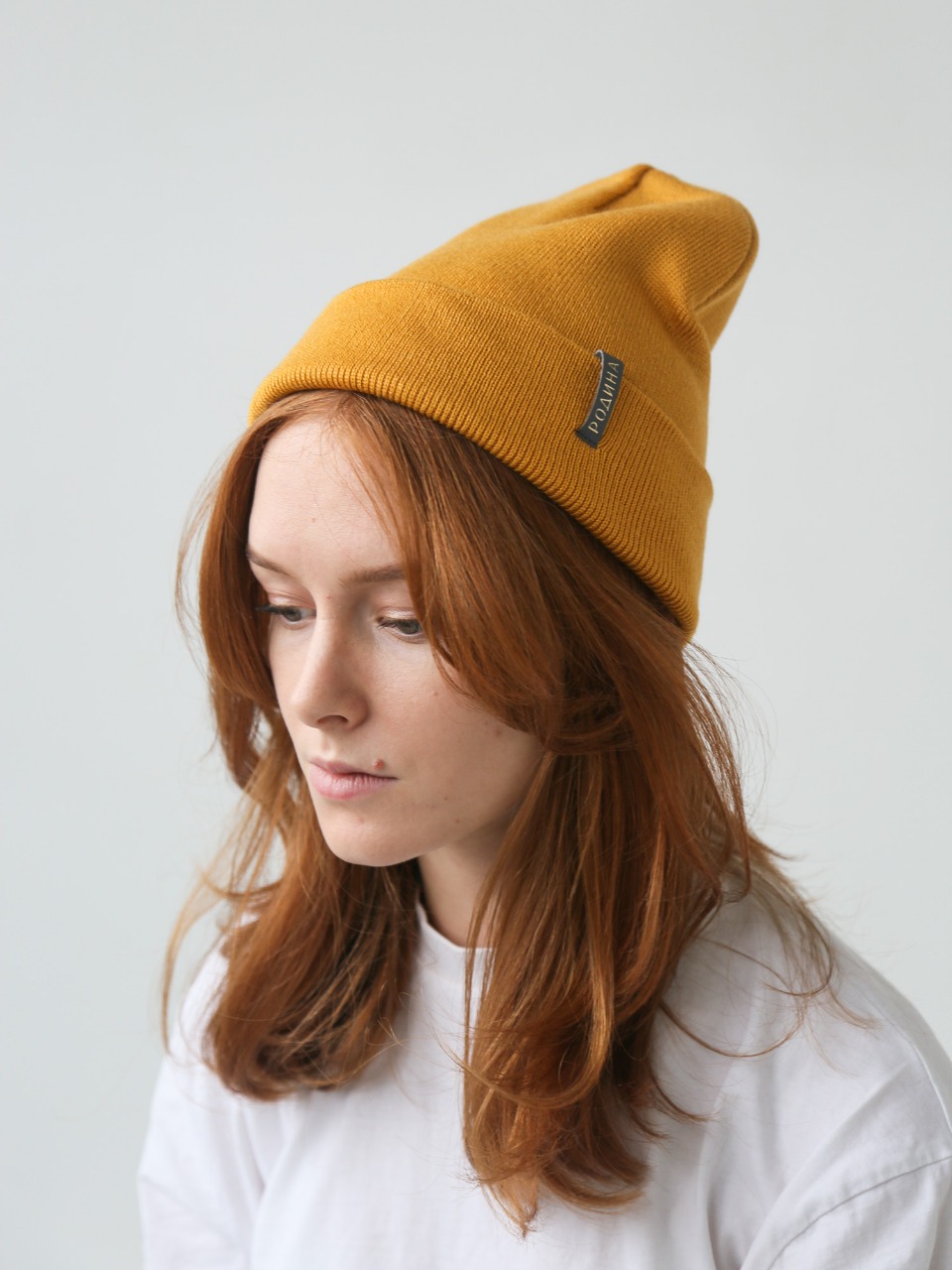 Шапка Родина Base wool (Горчица)