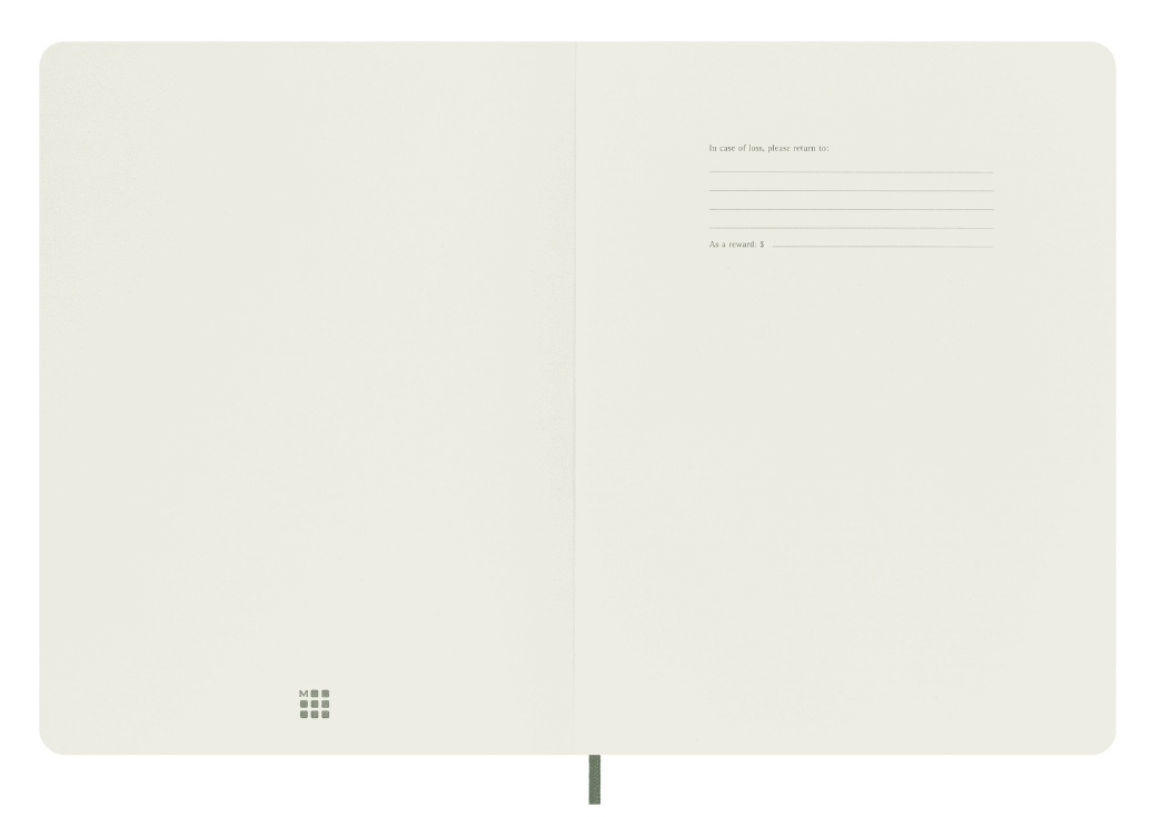 Записная книжка Classic Soft (нелинов) XLarge, зеленый