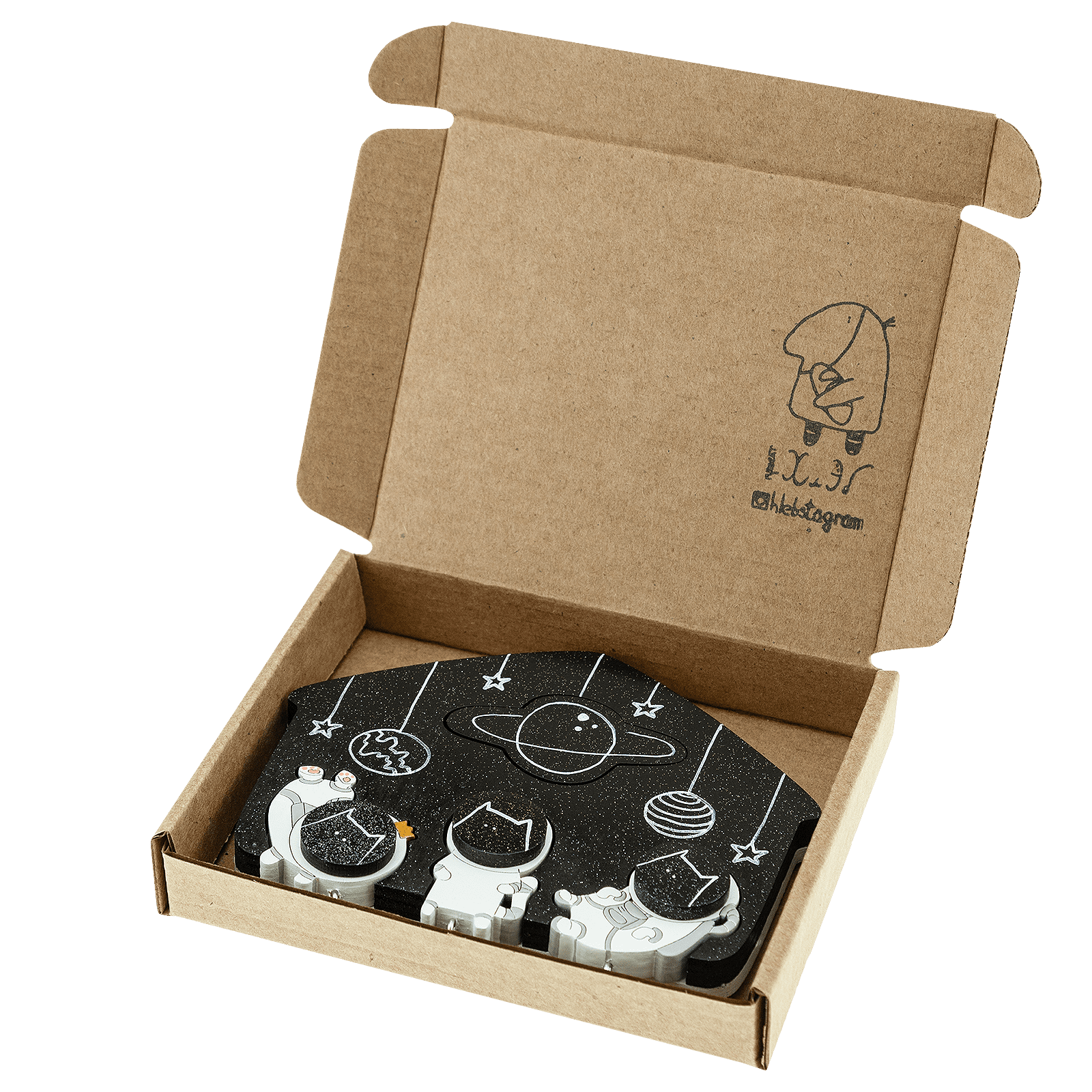 Ключница тройная Космокоты