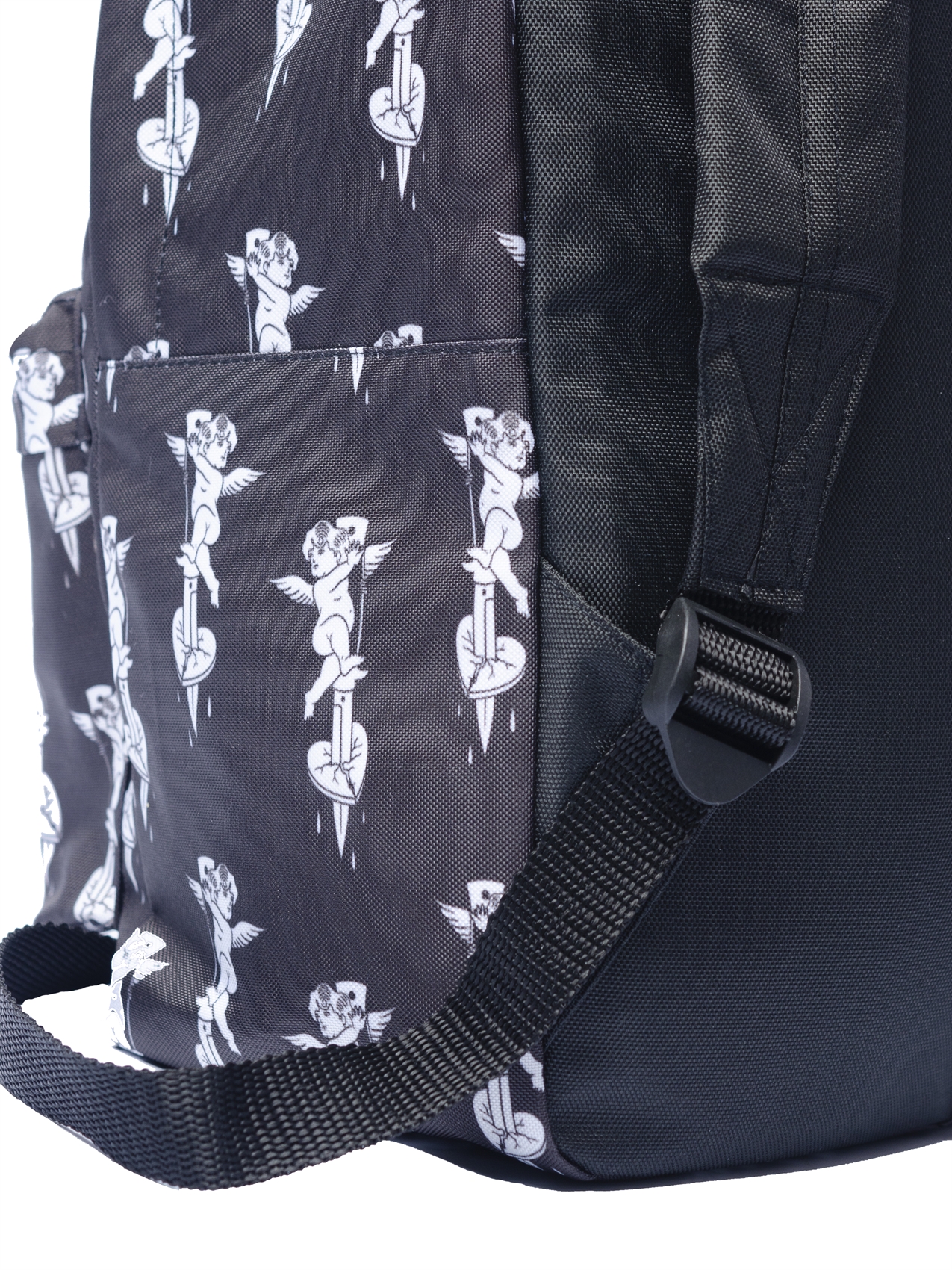 Рюкзак Oldy принт (черный, Ангелы)