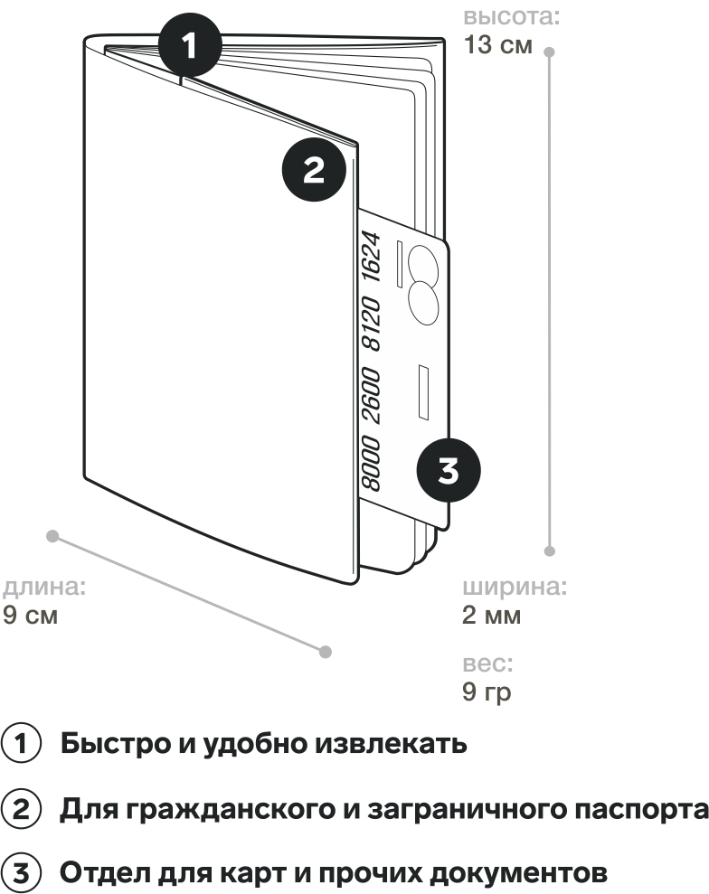 Обложка на паспорт NEW COVER - new Beefly