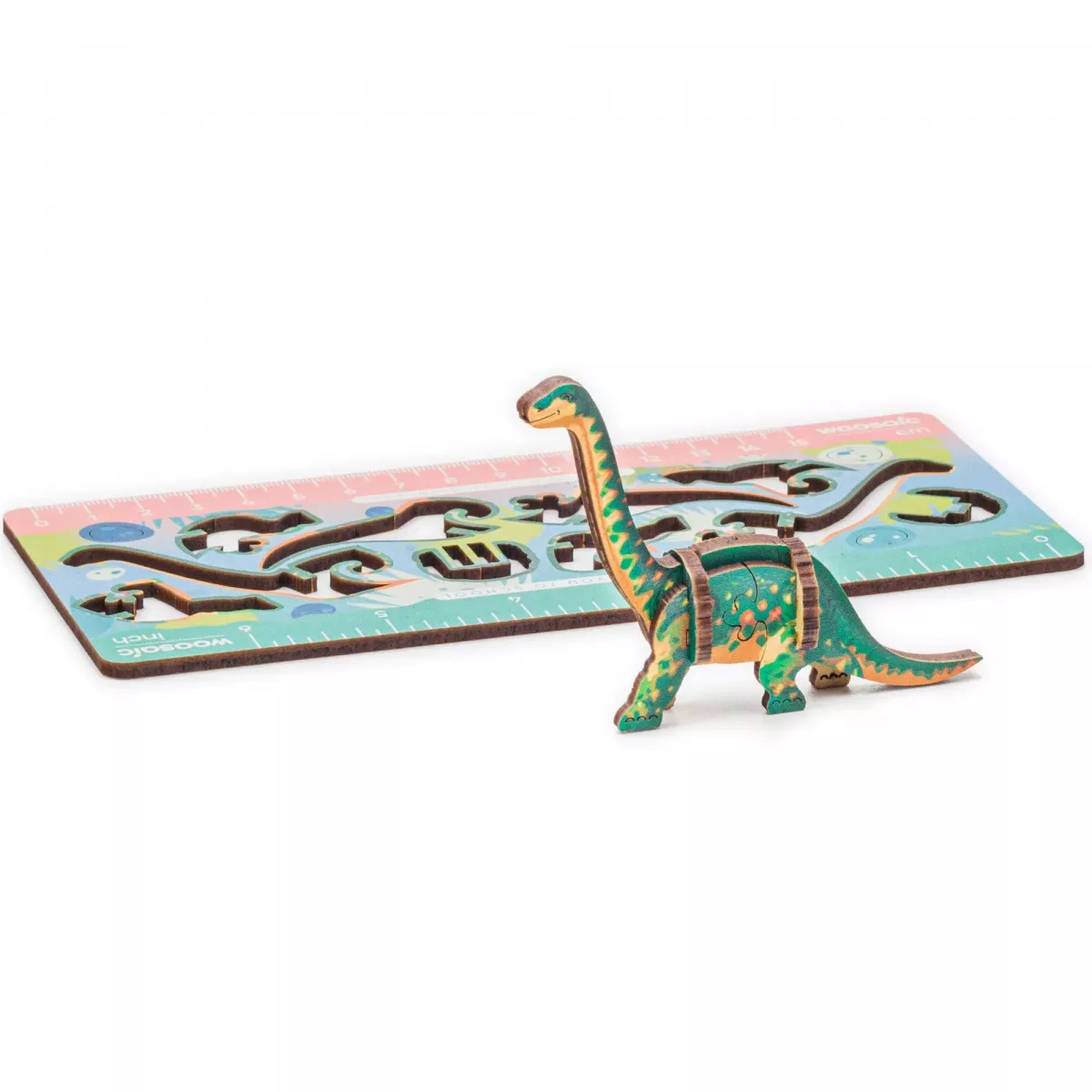 Деревянный пазл Диплодок