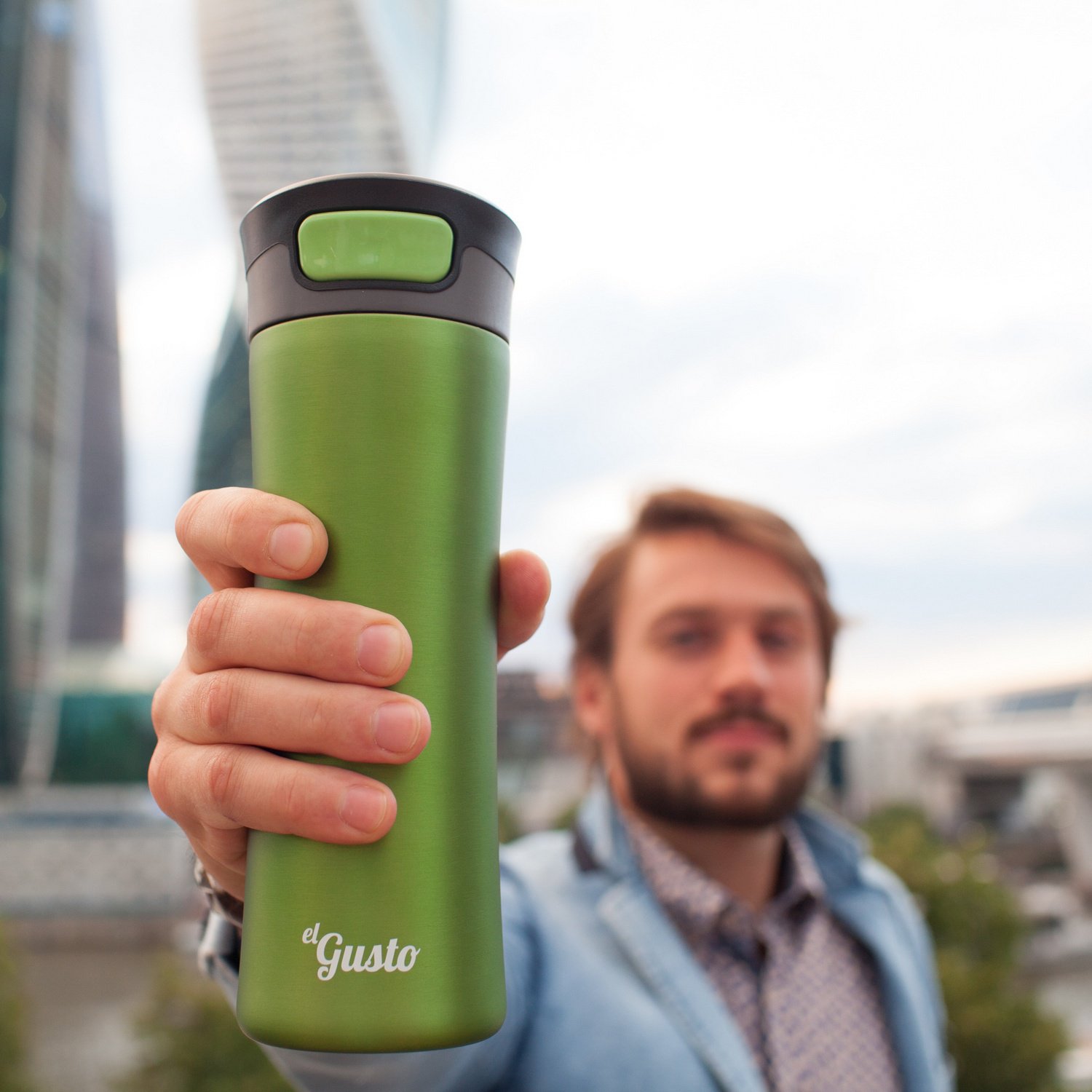 Термокружка Primavera зеленая