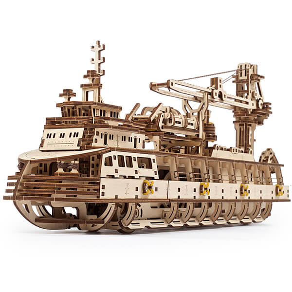 3D-пазл UGears Научно-исследовательское судно