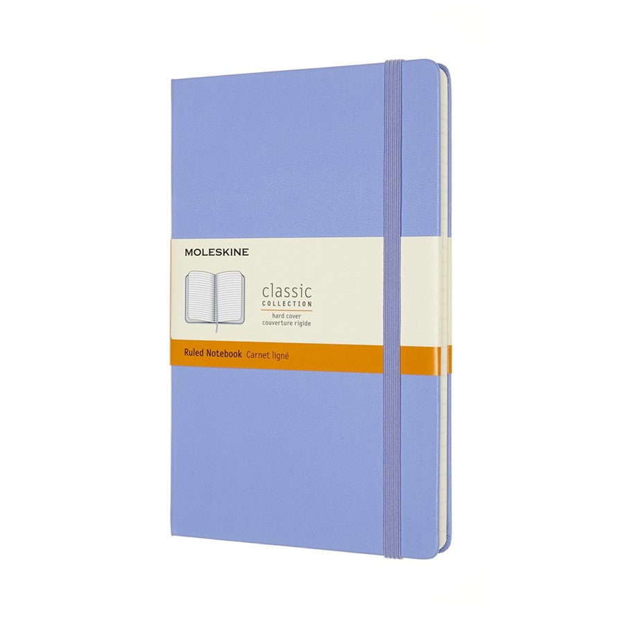 Записная книжка Classic (в линейку) Large голубая гортензия