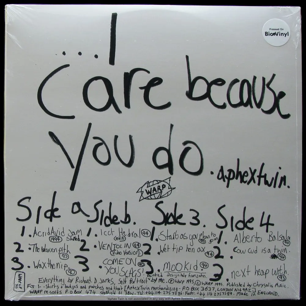 Пластинка (Р) Aphex Twin - ...I Care Because You Do