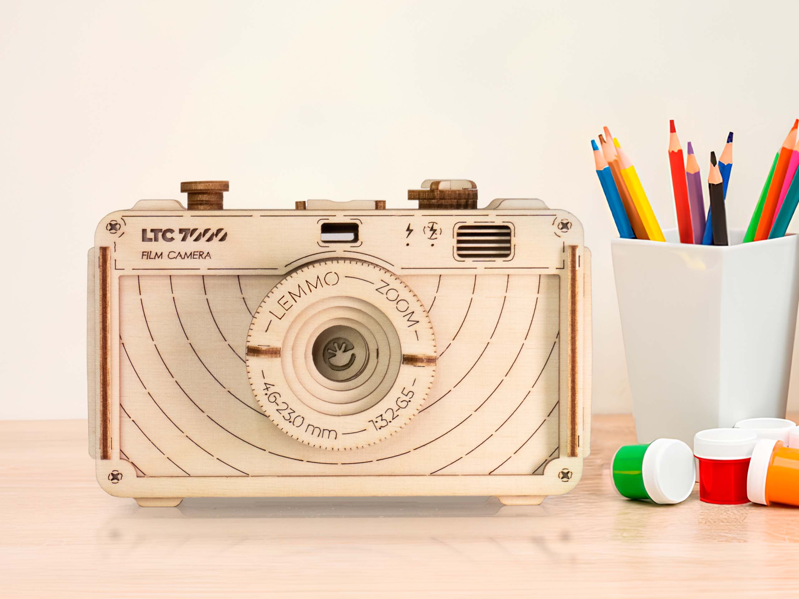 Деревянный конструктор Lemmo Фотоаппарат LTC 700