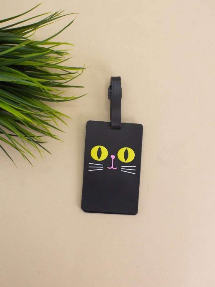 Бирка для багажа Cats eyes (black)