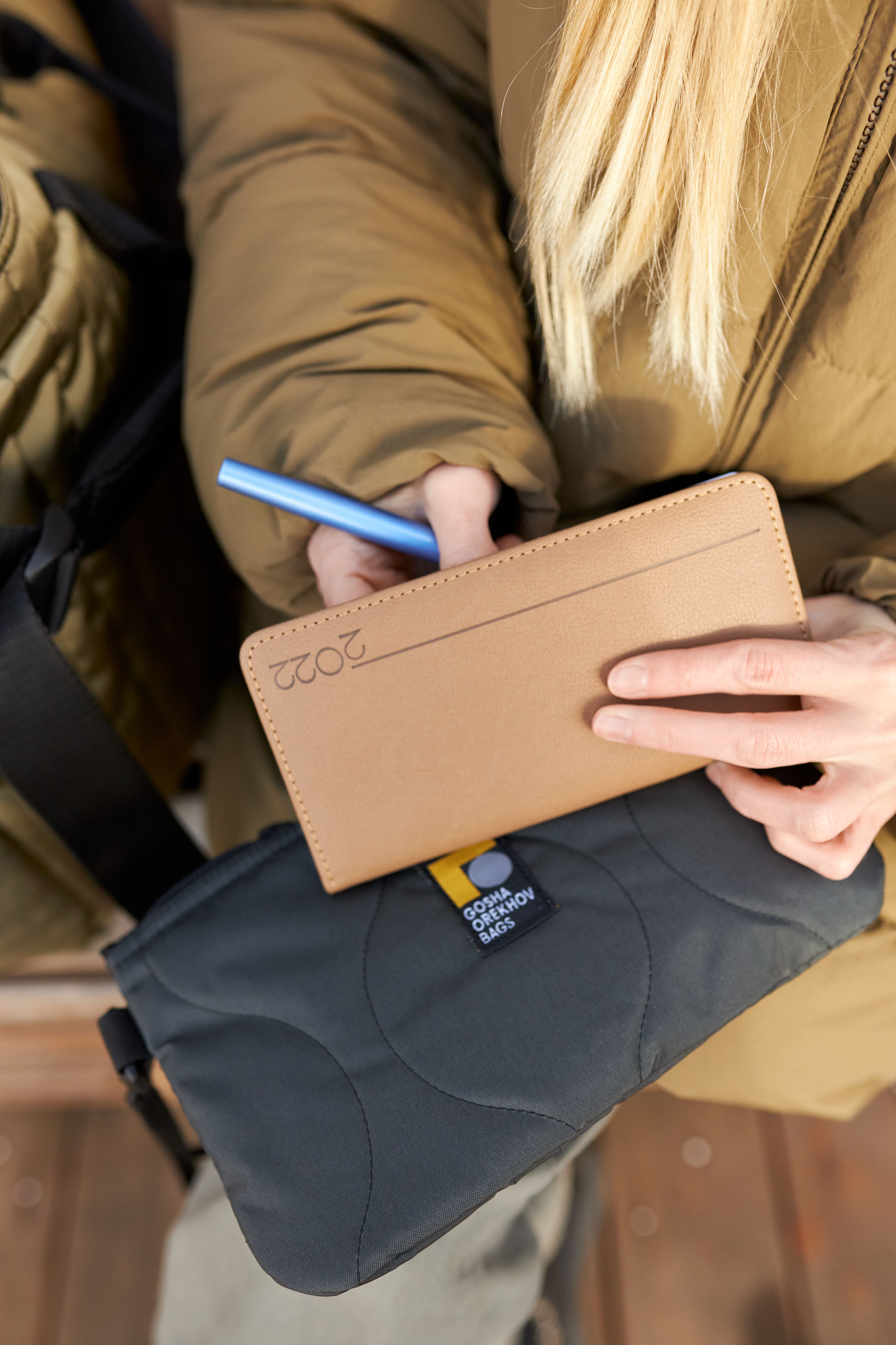 Сумка GO REFRIGI STRIPES Necessary bag темно-синий