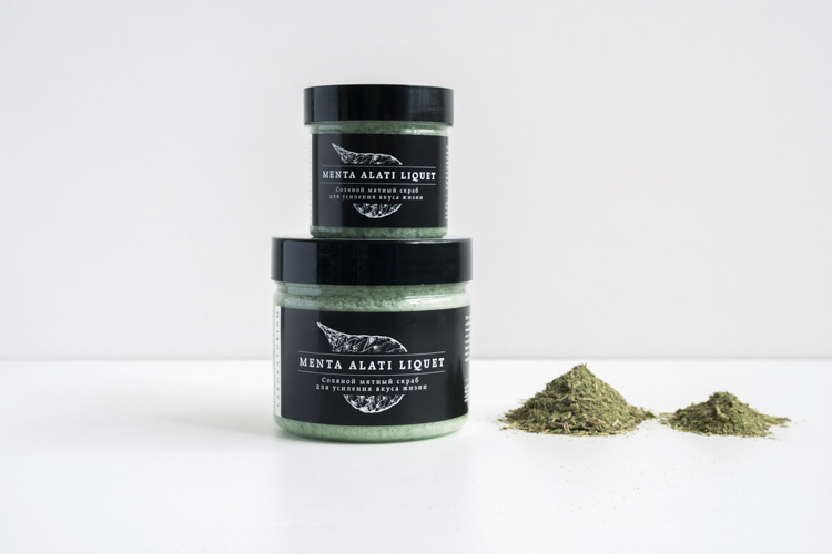 Скраб соляной Мятный, 300 мл.