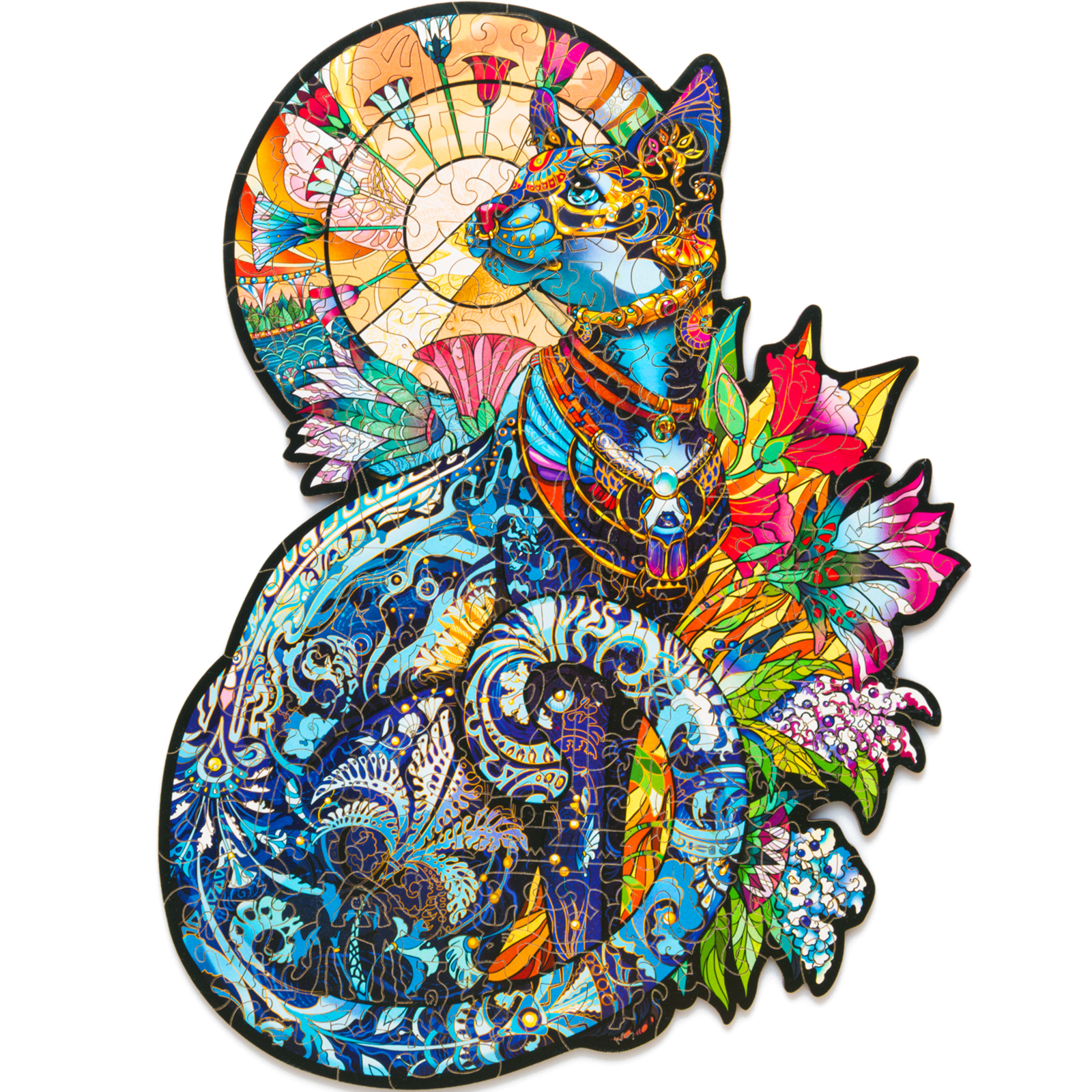 Деревянный пазл Египетская Кошка XL