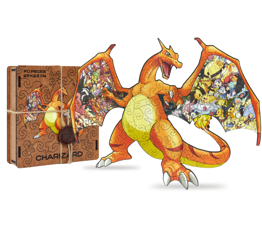 Деревянный пазл Чаризард